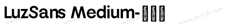 LuzSans Medium字体转换